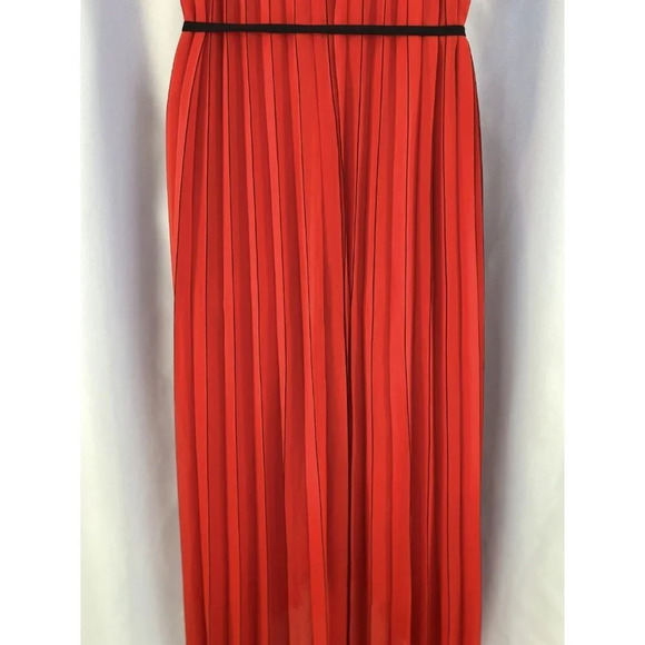 NEW Ted Baker London Red Pleated Maleeta High-Low Gown $349 - Picture 11 of 15